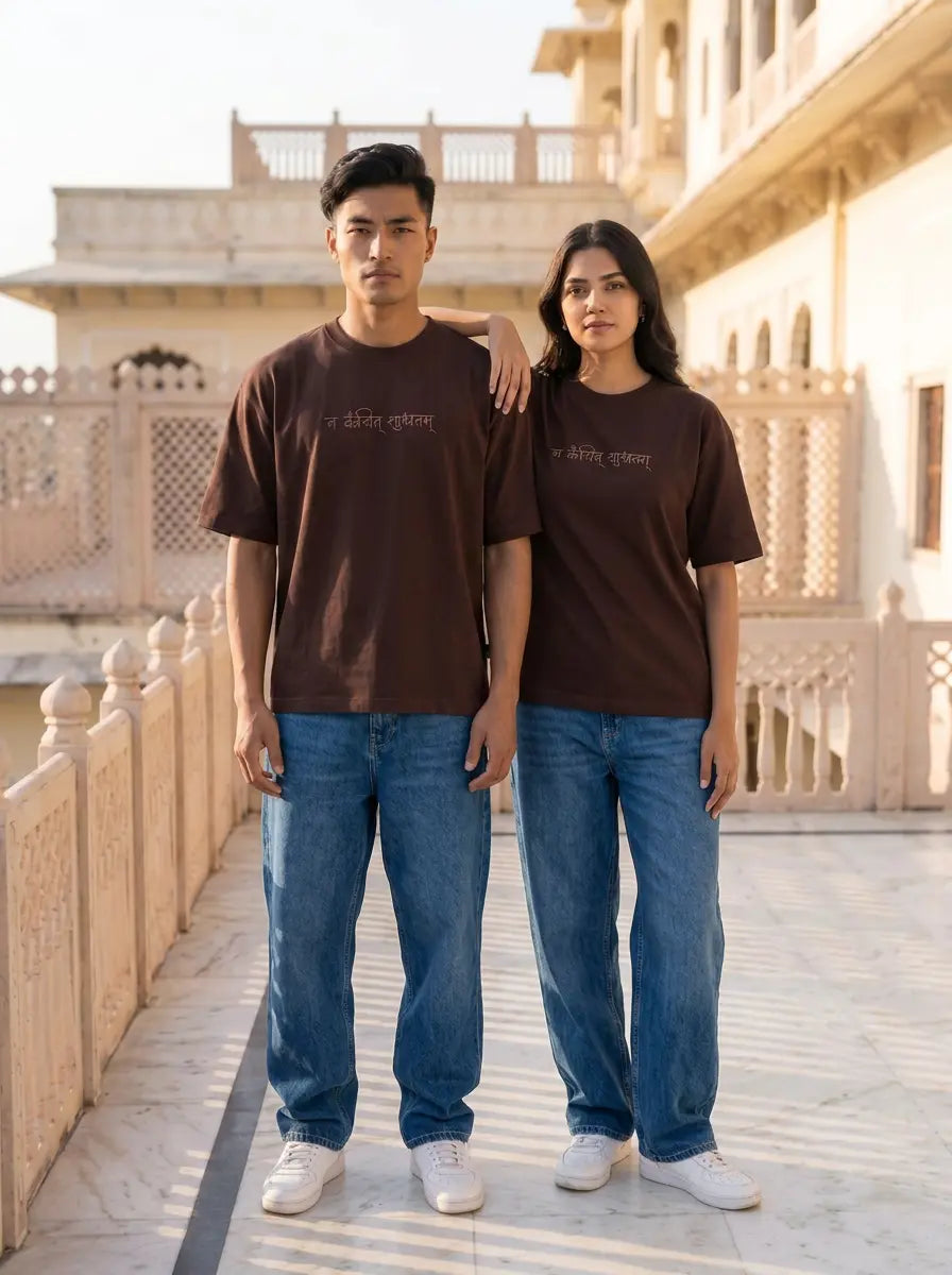 Oversized Unisex T-Shirt: Shashwatam