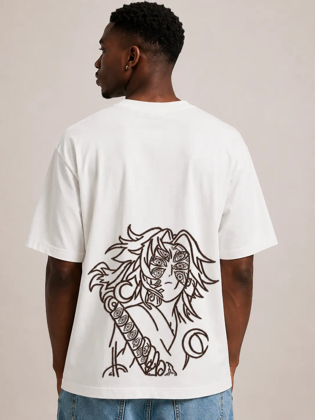 Demon Slayer Kokushibo - Calm in Chaos - Oversized T-Shirt