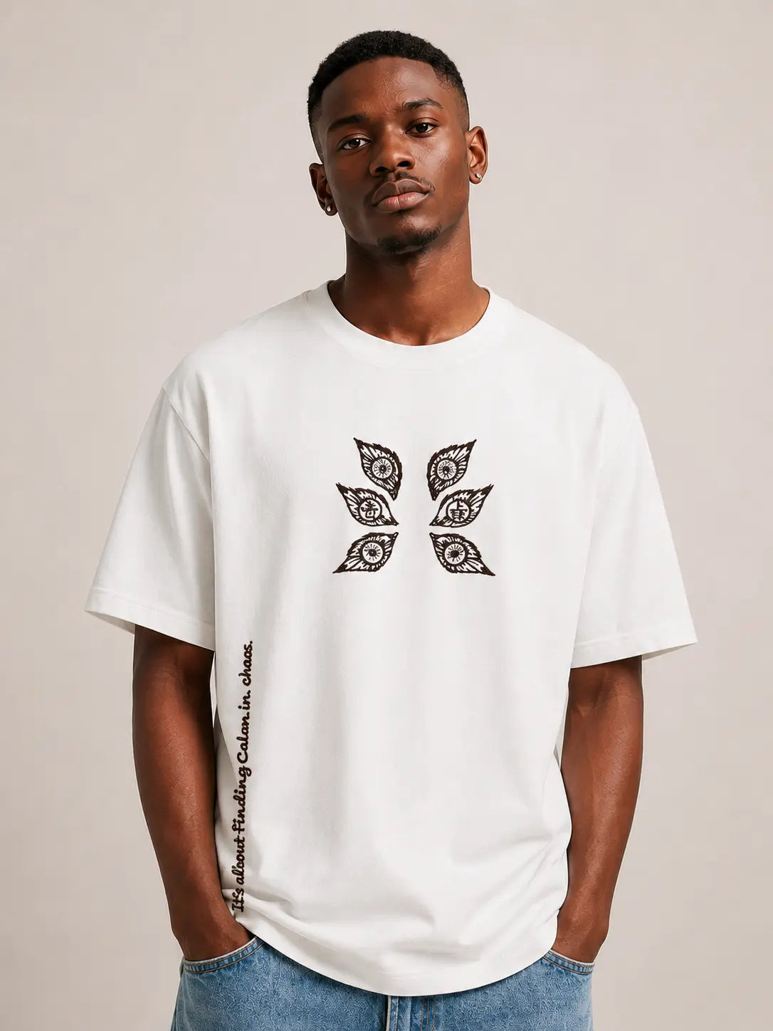 Demon Slayer Kokushibo - Calm in Chaos - Oversized T-Shirt