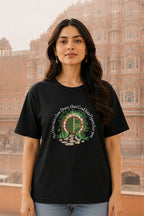Oversized Unisex T-Shirt: Faith Door