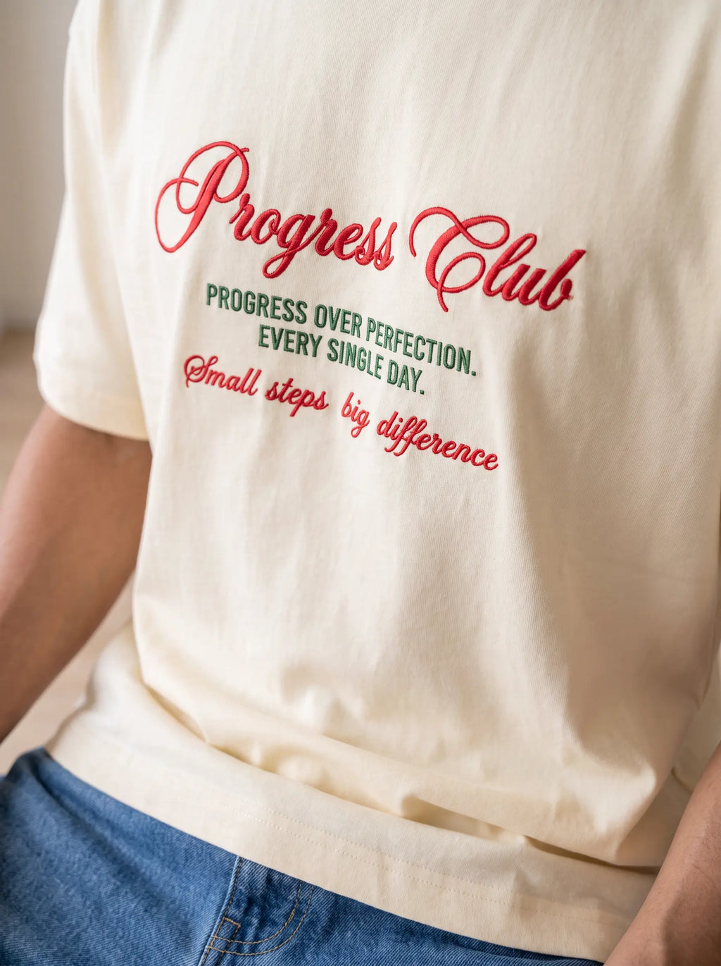 Oversized Unisex T-Shirt: Progress Club