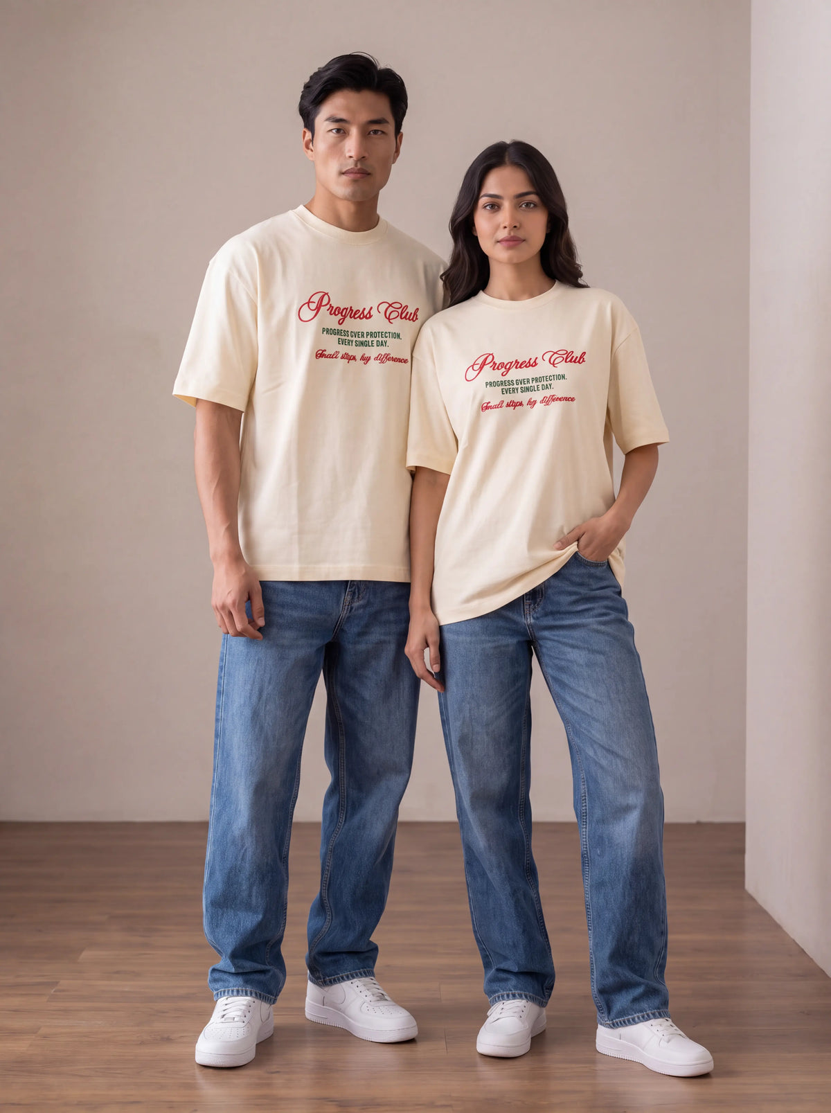 Oversized Unisex T-Shirt: Progress Club